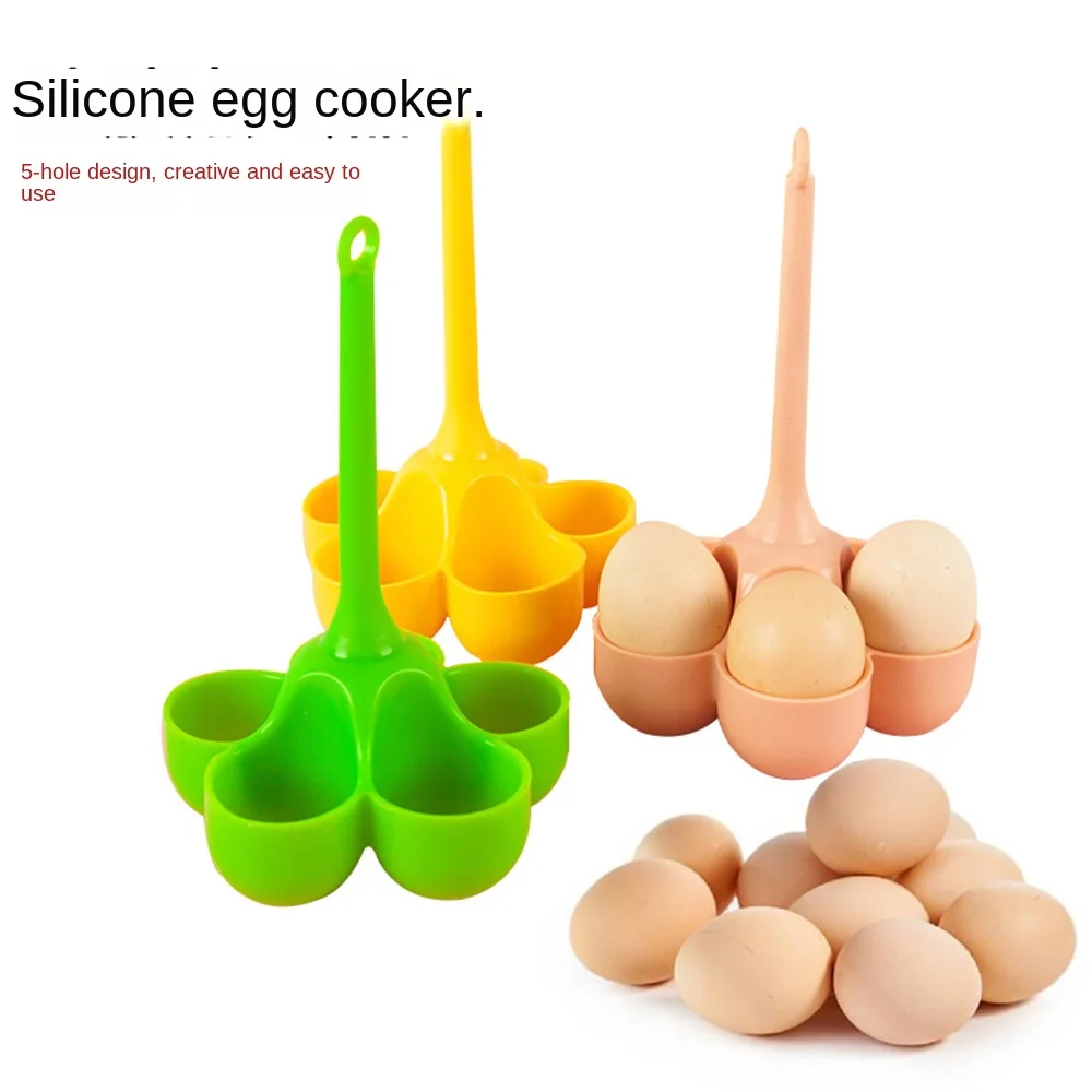 Egg Tray Safe And Compact Modern And Minimalist Multi-functional Silicone Egg Cooker Silicone Boiler Kitchen Tools Durable egg cooker,egg poacher,silicone egg poacher