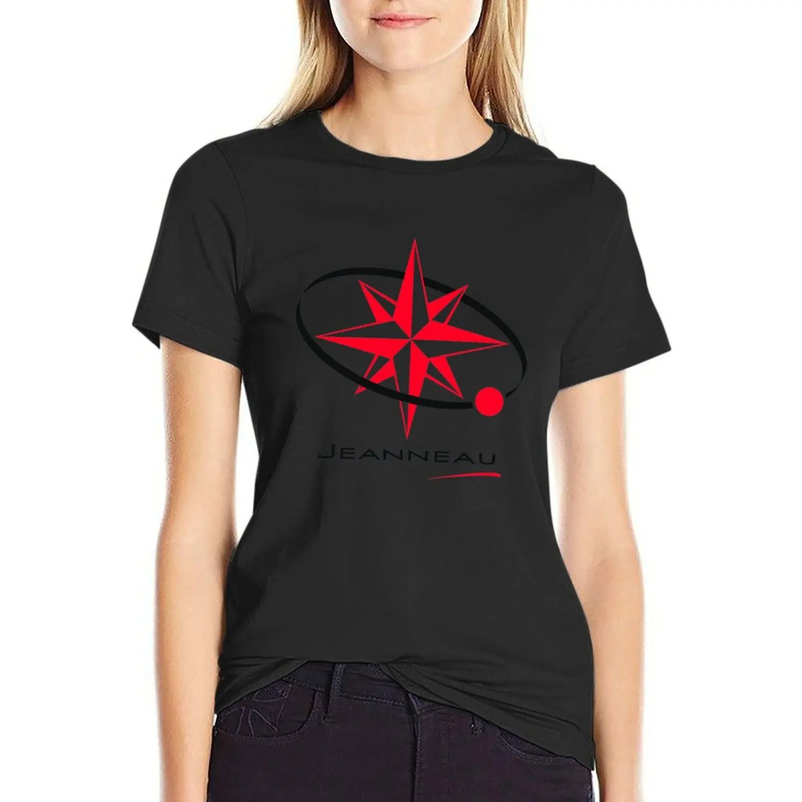 Jeanneau Yachts, Jeanneau sailing Yacht Black and Red T-Shirt tops hippie clothes womans clothing