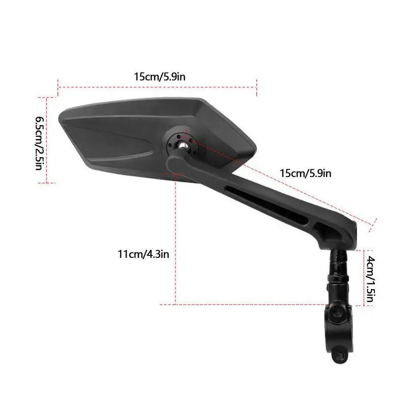 Scooter Mirrors Adjustable Road Bike Cycling Rear View Mirrors Motorcycle Accessory For Mtb Scooter Atv Bike Bicycle Folding Bic 6