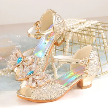 Girls Glitter Princess Sandals 1