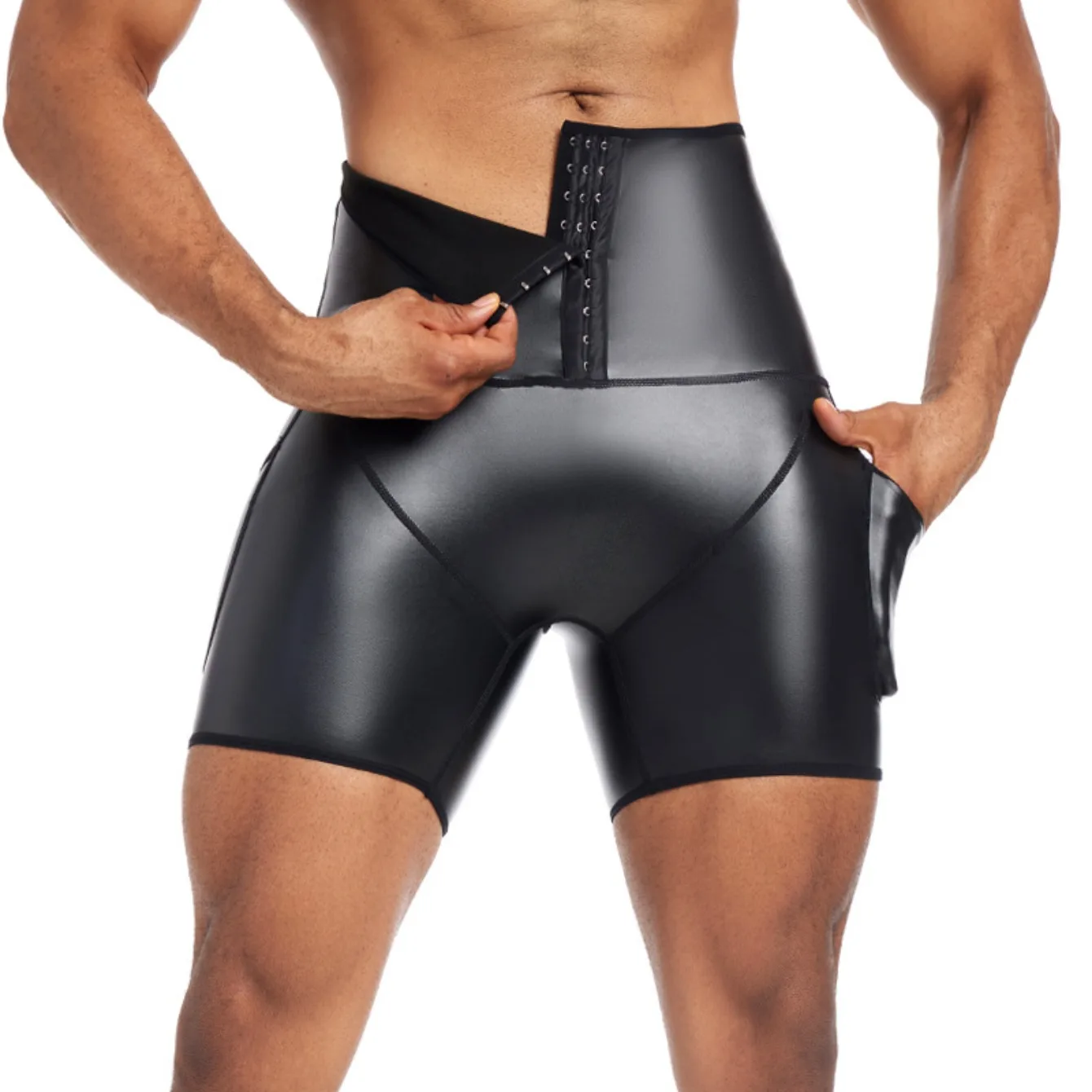Tummy control pants worn under clothing