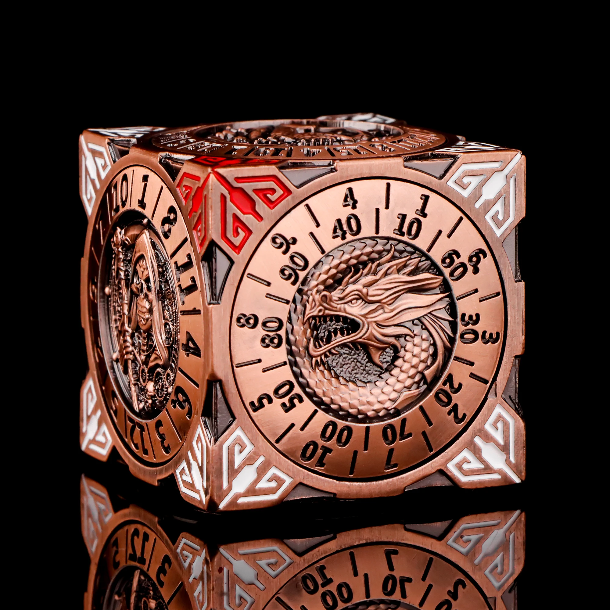 DND Metal Dice 6 Sided Spinner DND Metal Dice 7-in-1 Role Playing D&D Dice Set Polyhedral D and D Gifts Dungeons and Dragons