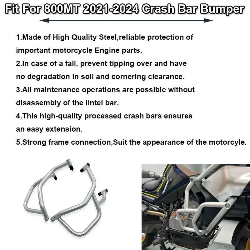 Fit For CFMOTO 800MT 800 MT MT800 23 Motorcycle Highway Engine Guard Crash Bar Frame Bumper Fairing Protector Bar-motorcycle accessories