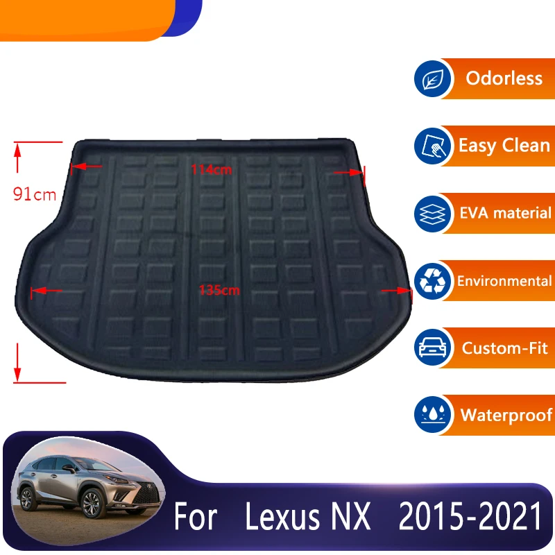 

Car Anti-dirty Trunk Pads For Lexus NX NX200T NX300H NX300 Car Storage Pad Trunk Mats Floor 3D EVA Material Ultimate Durability