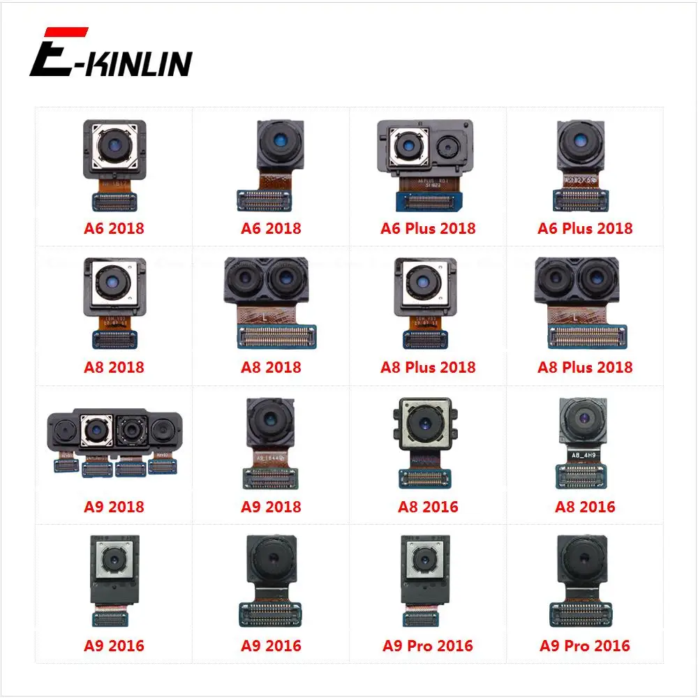 Rear Main Camera For Samsung Galaxy A6 A8 Plus A9 Pro 2018 2016 Selfie Front Camera Flex Cable Repair Parts