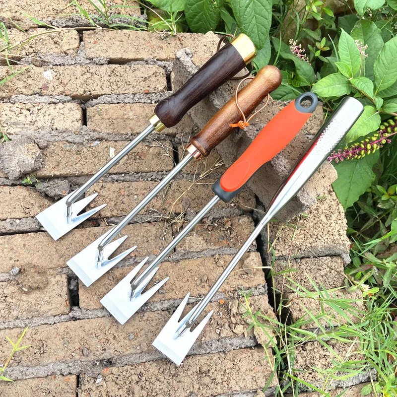 2023 Hand Weeding Tool Grass Pulling Tool Digging Grass Shovel Household  Steel Agricultural Tools for Vegetable Planting