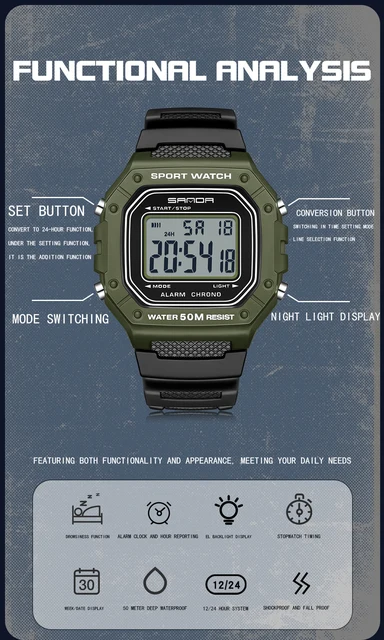 SANDA 2156 Men Watch 4