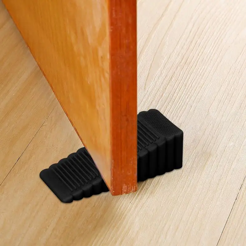 Door Stopper Floor Slanted Wedge Floor Stackable Stops Indoor Door Stopper Duty Rubber Stop Prevents Doors From Closing