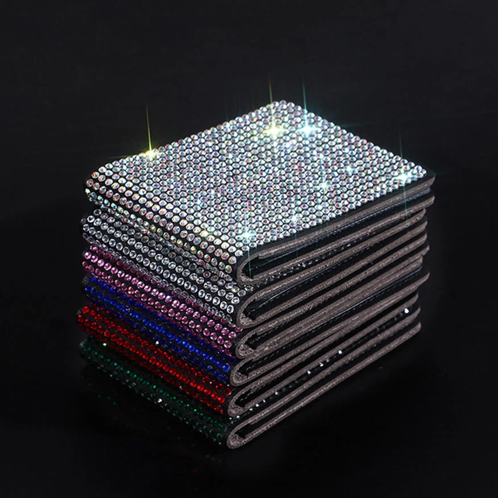Diamond Car Driver License Holder PU Card Holder For Car Driving