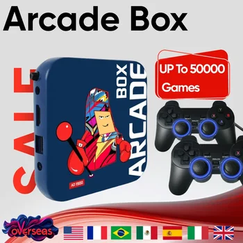 Console di gioco Arcade Box per PS1/DC/Naomi 64GB Giochi retrò classici Super Console Console per videogiochi 4K HD Proiettore Monitor Regali 1