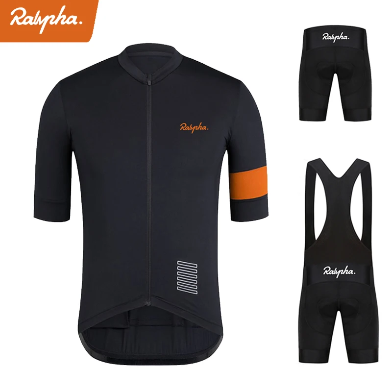 

Raphaful Cycling Set Men Ropa Ciclismo Cycling Clothing Short Sleeve Jersey Outdoor Sport Bike Wear Bib Shorts Suit MTB Maillot