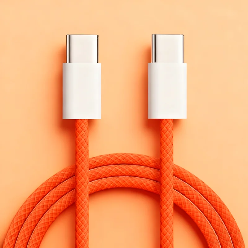 60W USB-C to USB-C Fast Charging Cable – High-Speed Power Delivery Charger for Smartphones and Devices