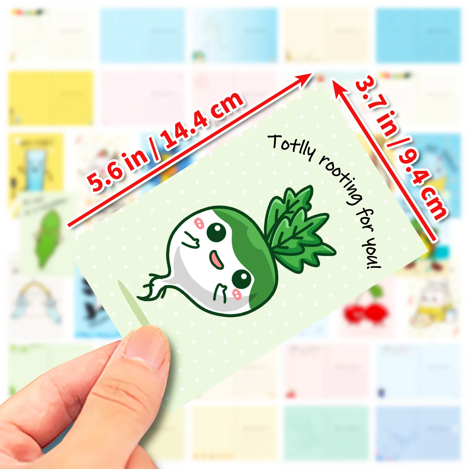 20 Cartoon Funny Pun Postcards, 3.7&rdquo;x 5.6&rdquo; Greeting Birthday Invitation Card, Punny Postcard for Students, Kids, Coworkers