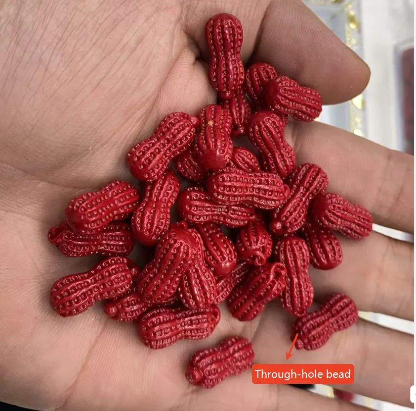 10Pcs DIY 느슨한 쉘 비즈 쉘 파우더 땅콩 비즈 8x19mm 보석 만들기 DIY 목걸이 팔찌 귀걸이 액세서리