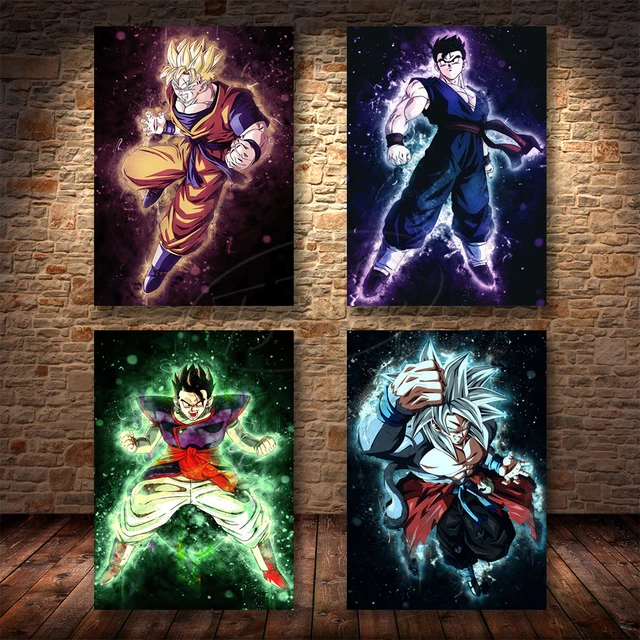 Dragon Ball Z Adesivos de parede para crianças, Papel de parede 3D, Cartoon  Anime, Pintura Decorativa Goku, Decoração Infantil, Presentes de  aniversário - AliExpress