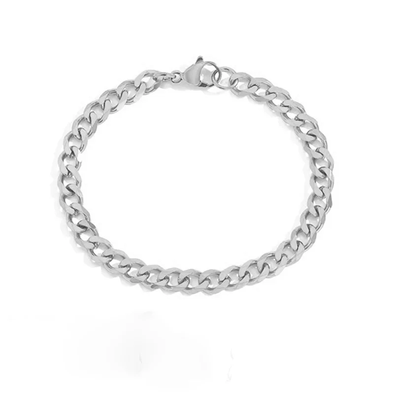 Pralajew 6PCS Stainless Steel Chain Bracelet Set – Chunky Cuban Rope Figaro Herringbone Stackable Bracelets For Men & Women, Gift Ready - View #7