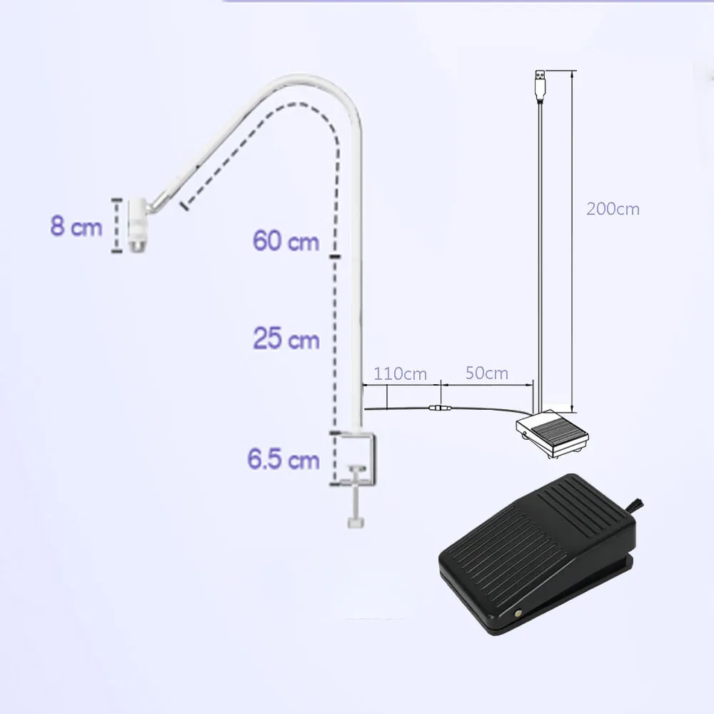5V USB UV Eyelash Curing Lamp UV Lash Colloidal Light Touch Control Focus Foot Switch 5V USB for Nail Dryer Eyelash Extension