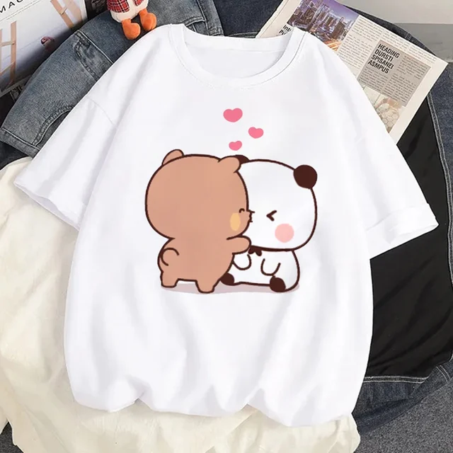 Bubu Dudu T Shirt Women Kawaii Cartoon Y2k Punk Funny T-shirt Hip Hop Unisex Streetwear Harajuku Anime Tshirt Female Clothing 6