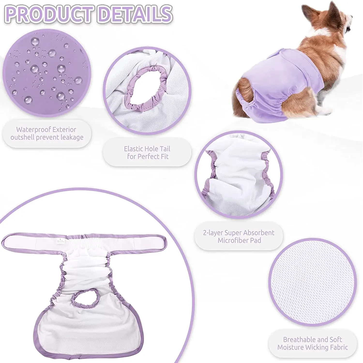 Reusable Female Dog Diapers - Image 3