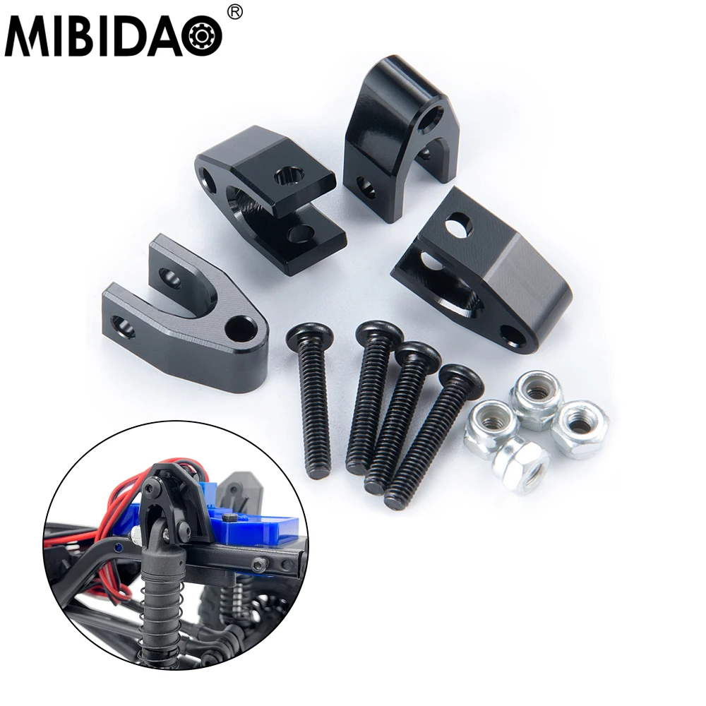 Mibidao 4 Pz Anteriore Posteriore Hight-Lift Shock Mount Aumentare Shock Tower Per 1/18 Trx-4M Bronco Defender Rc Crawler Car