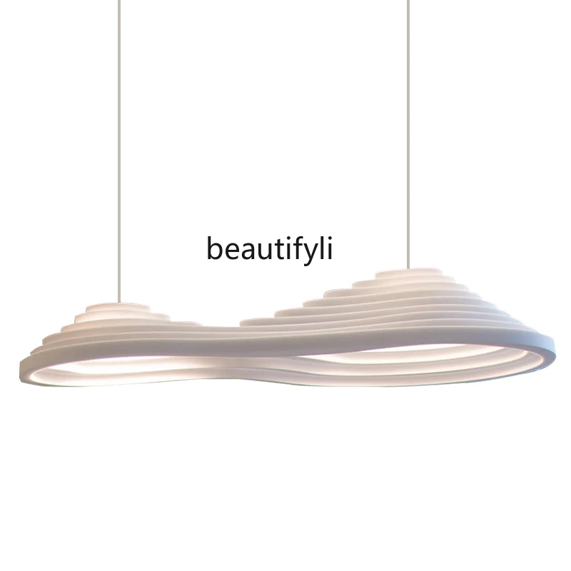 

Sili Style Dining Room Chandelier Nordic Dining Room Art Strip Personalized Creative Bar Restaurant Dining Table Lamp