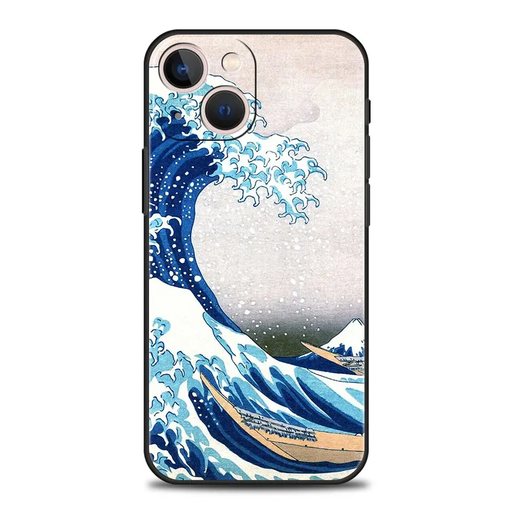 Luxury Phone Case Featuring The Great Wave Of Kanagawa Design