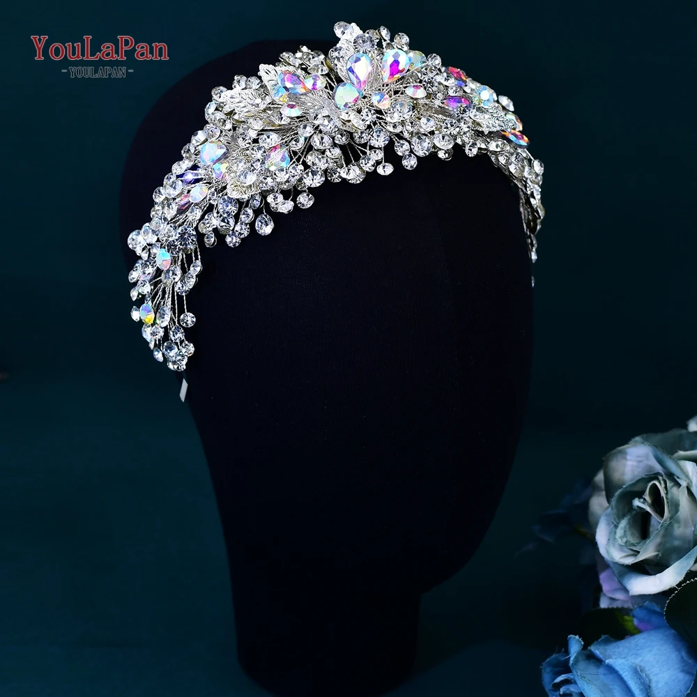 YouLaPan Wedding Bride Rhinestone Hair Hoop Shining Jewelry Banquet Dancing Party Headwear Fashion Women Hair Accessories HP633