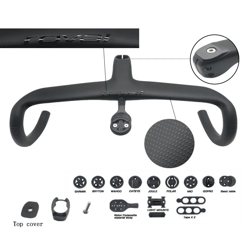 ROVAL RAPIDE RD COCKPIT CARB/BLK 31.8X420/100MM(100mm x
