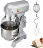 15Qt Commercial Food Mixer with Timing Function， Commercial Mixer 500W Stainless Steel Bowl Heavy Duty Electric Food Mi 1