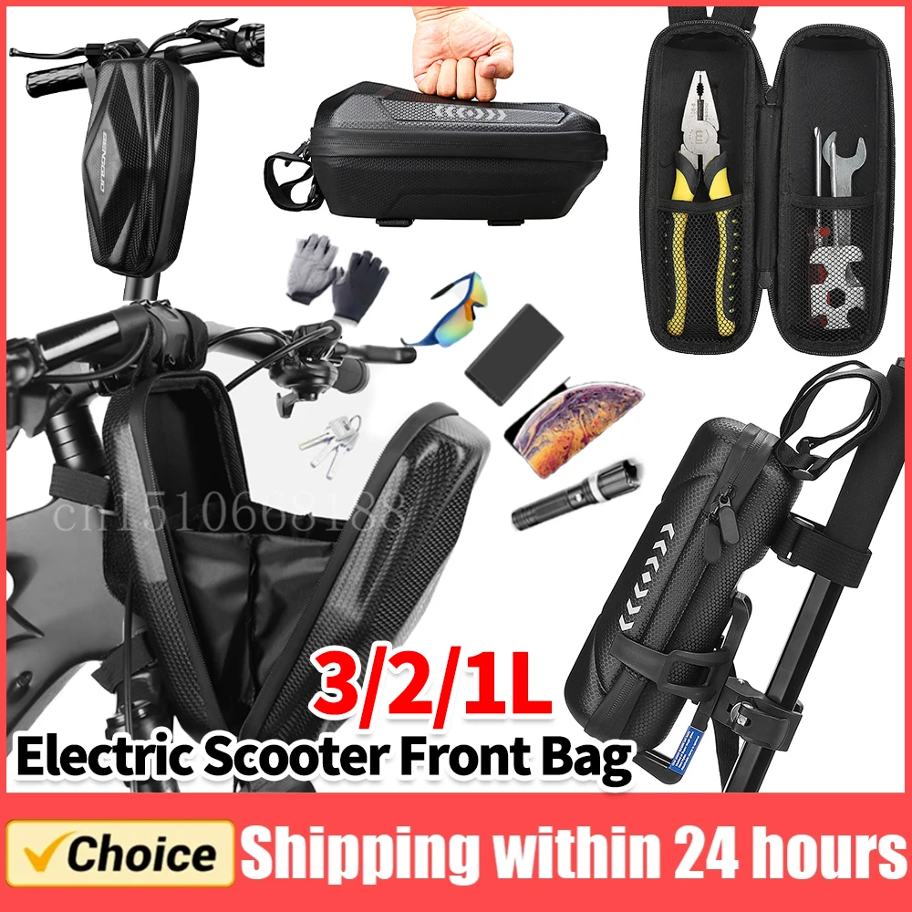 Electric Scooter Bag Double Zipper Large Capacity Universal Electric Scooter Handlebar Bag for Kugoo M4 for M365 PRO 2