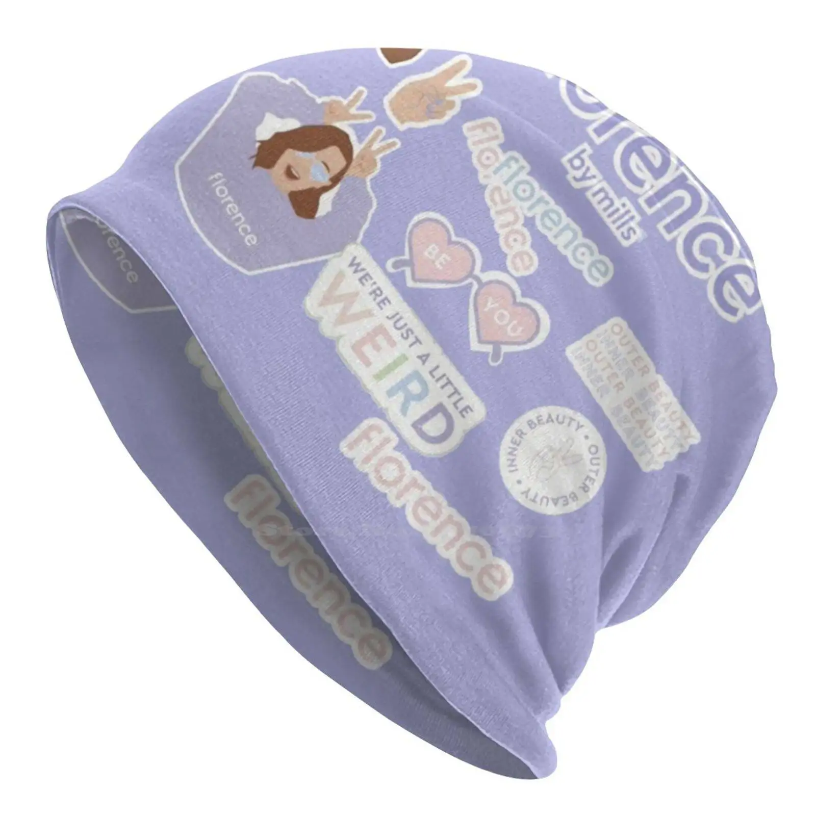 Firenze By Mills-Beauty Cappello Lavorato A Maglia Warm Beanie Outdoor Caps Millie Bobby Brown Firenze By Mills Girl Beauty Skincare