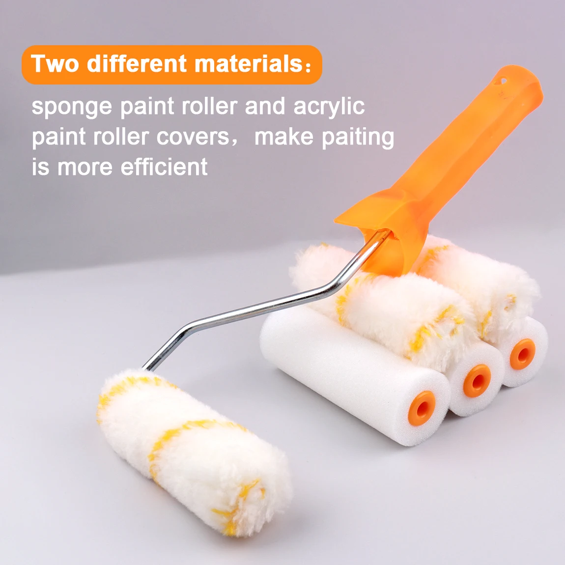 9pcs 4inch Small Paint Roller Brush With Paint Tray Kit,high-density Sponge  Roller Microfiber Covers,house Painting Diy Tool - Paint Rollers -  AliExpress