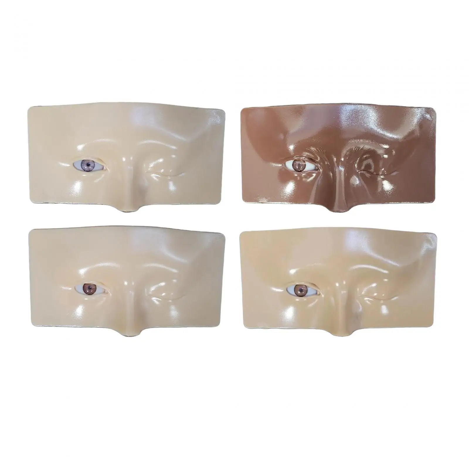 

Makeup Practice Face Silicone 16.6x8.3cm Accessories The Perfect Aid to Practicing Makeup for Makeup Artists Makeup Training