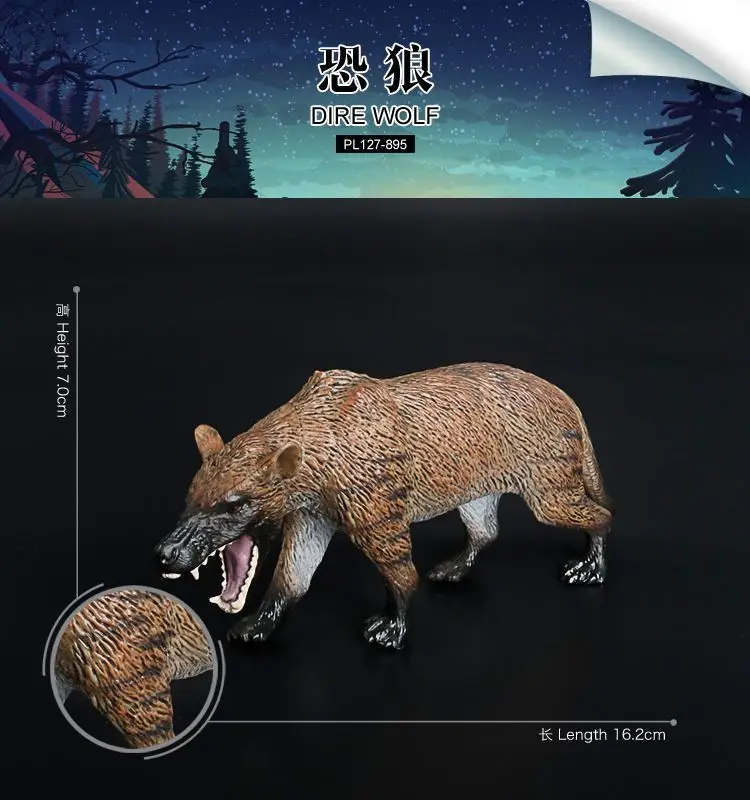 Simula Le Antiche Creature, La Paura Dei Lupi, I Modelli Di Animali Dell'Età Del Ghiaccio, Le Creature Medievali, I Giocattoli Cognitivi Per I Bambini