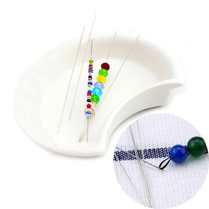 SMI stainless steel beading needles 4 styles jewelry making needle threaders set for jewelry
