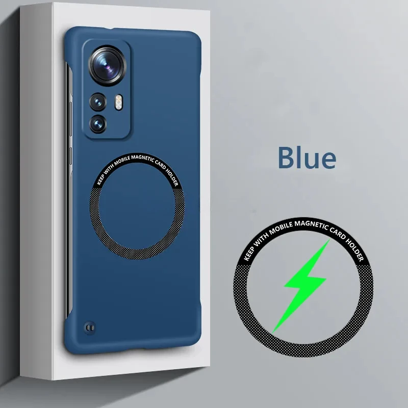 Frameless Magnetic Slim Case with Wireless Charging Compatibility - Hard Back Cover