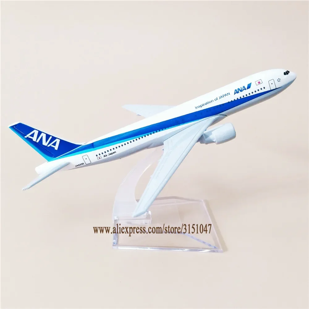 

Alloy Metal Japan Air ANA B777 Airlines Diecast Airplane Model ANA Boeing 777 Airways Plane Model w Stand Aircraft Gifts 16cm