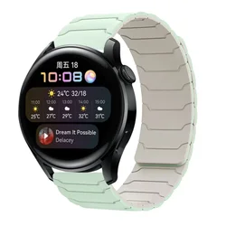 Magnetic Loop Silicone Watchband - 20mm Replacement Strap - MoonSwatch (Mint starlight)