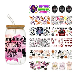 LETOP 1PCS Spooky Hocus Pocus 16OZ Transfer Sticker Custom Labels DIY Logo Selfadhesive For UV DTF Cup Wrap Transfers Halloween