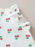3pcs Newborn Baby T-shirts For Girls Short Sleeves Ruffle Top Soft Casual Summer Toddler Clothes Children Knitted Top Clothing 3