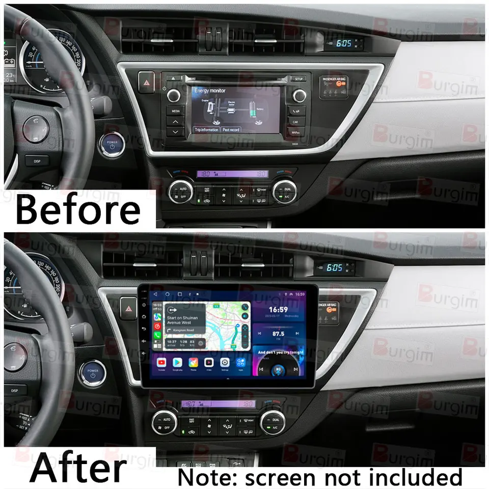 Aerzetix C4581 Adaptateur Autoradio 2 DIN Façade Cadre