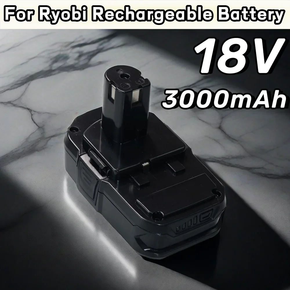

For Ryob 18V 5J 3000mAh Li-Ion Rechargeable Battery Pack P107 P105 P104 P103 P102 P108 Power Tool Battery