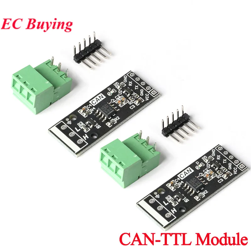 2 Stück/1 Stück CAN-to-TTL-Konverterplatinenmodul CAN-TTL Serielles CAN-Drive PCB-Unterstützung 3,3 5 V Breite Spannungsversorgung