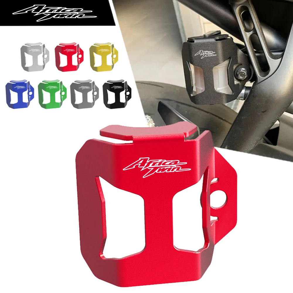 

Motorcycle Rear Brake Fluid Reservoir Cap Cover Guard Protector For Honda CRF 1000L CRF1100L Africa Twin XRV750 L-Y Africa Twin