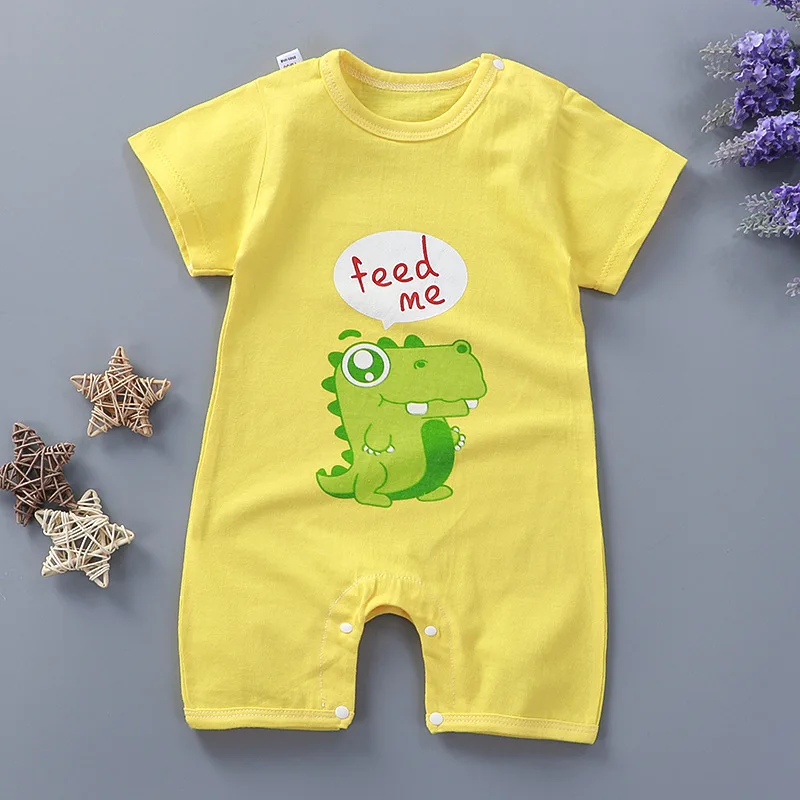 best baby bodysuits Newborn Baby Romper Infant Cotton Short Sleeve Boys Baby Letter Clothes Girl Print Suit Born Crawling Baby 0-24M New bright baby bodysuits	 Baby Rompers
