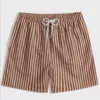Men'S Quick Dried Shorts Fashion Stripe Male Pants Thin Loose Casual Beach Shorts Drawstring Summer Casual Trousers For Mens 3