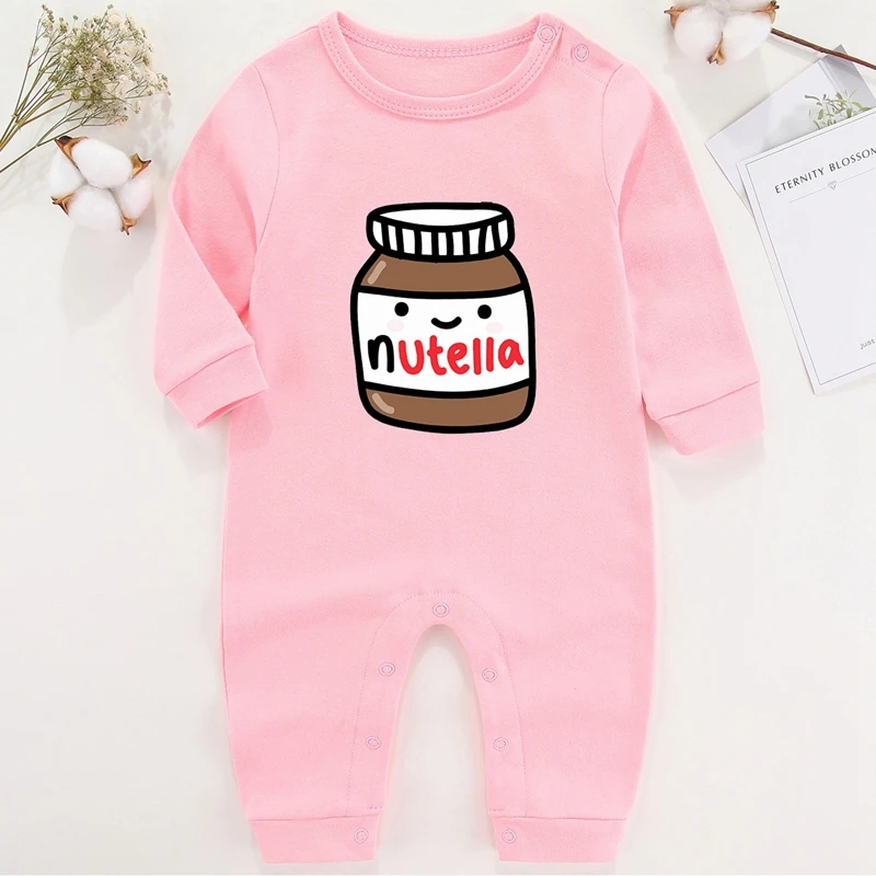 Cartoon Baby Boy Romper Nutella Newborn Baby Girl Winter Clothes Infant Outfits Cotton Baby Girl Photography Costume for Babies Baby Jumpsuit Cotton  Baby Rompers