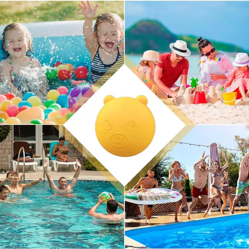 Reusable Water Baloons For Kids 16x Quick Filling Silicone Water Balls Creative Summer Pool Beach Outdoor Games For Kids &