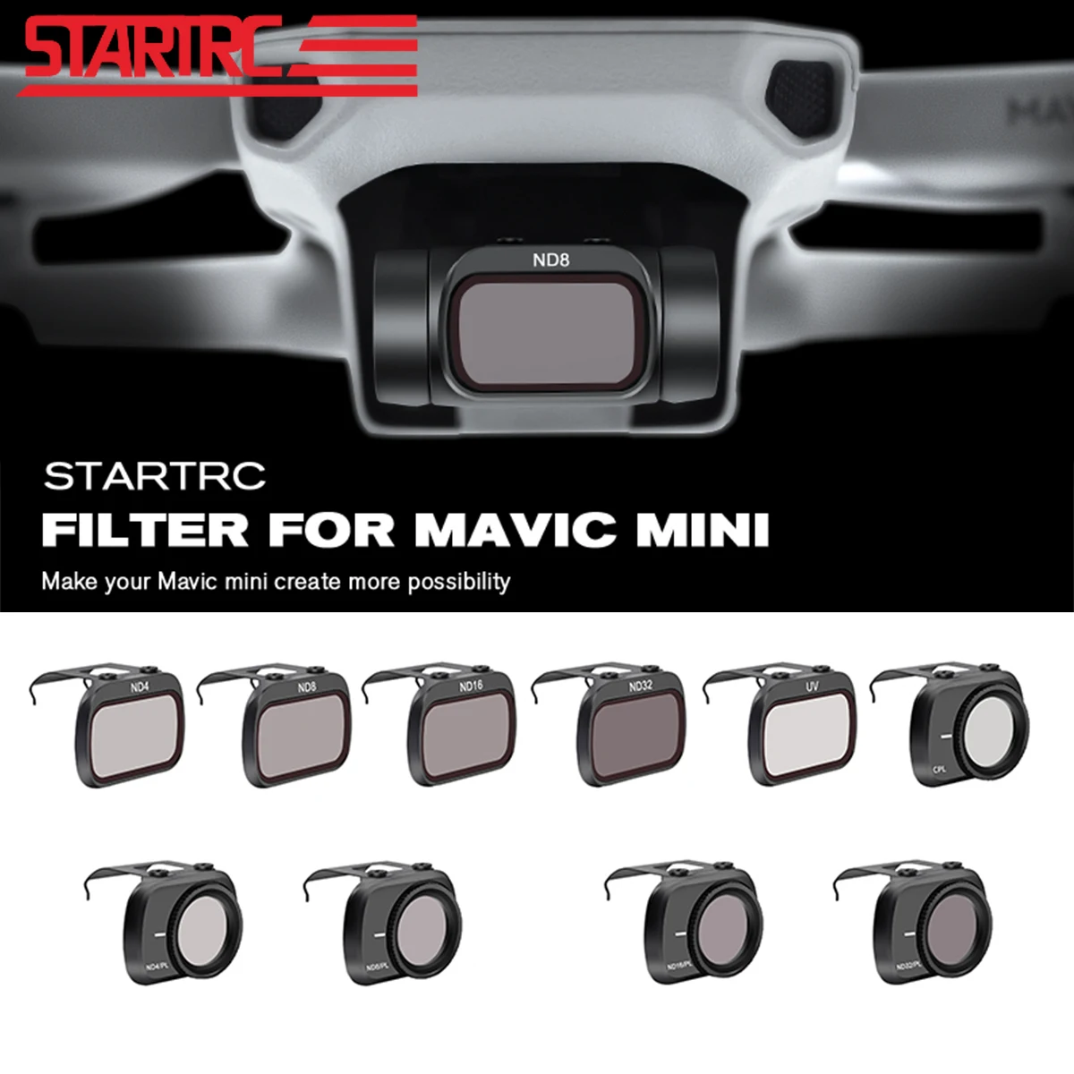 Startrc Mavic Mini Filter Nd4/nd8/nd16/nd32/mcuv/cpl Set Filter For Dji