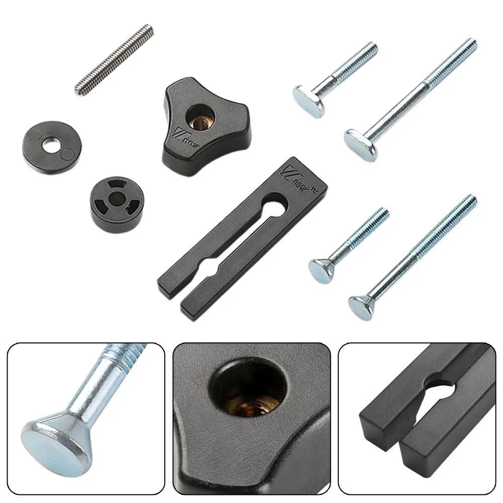 

T-Slot Slider T-Track Jig Screw Fixture Rail Special Accessories For Table Saw Router Chute Rail DIY Woodworking Bench Tool